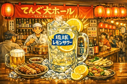新所沢　てんぐ大ホール　琉球レモンサワー